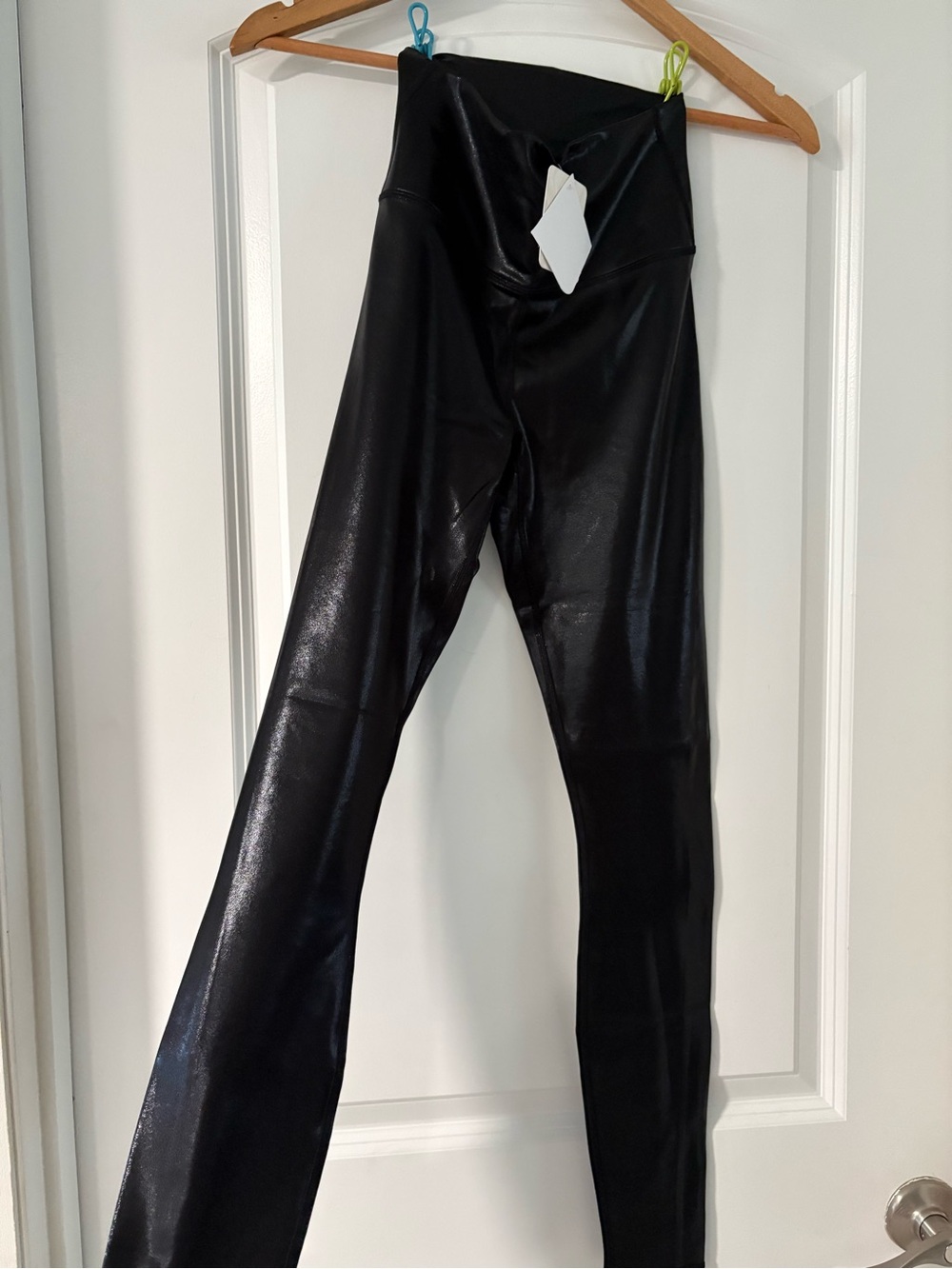 Black Faux-Leather Women’s Leggings